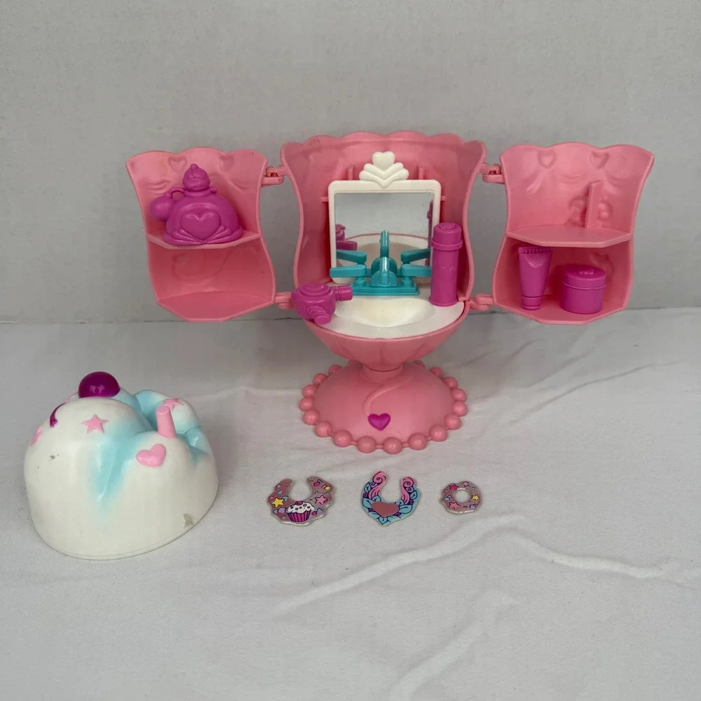 Vintage Tonka Cupcake Bakeshop Vanity Playset Sundae Shape Pink 90s Toy